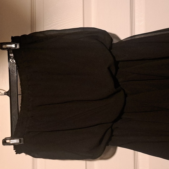 Elegant Black Strapless Dress Classic For new year's in christmas Festivals - Picture 4 of 4